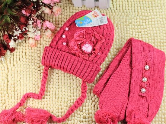 义乌国际商贸城厂家批发快乐校园y32-020儿童针织套帽